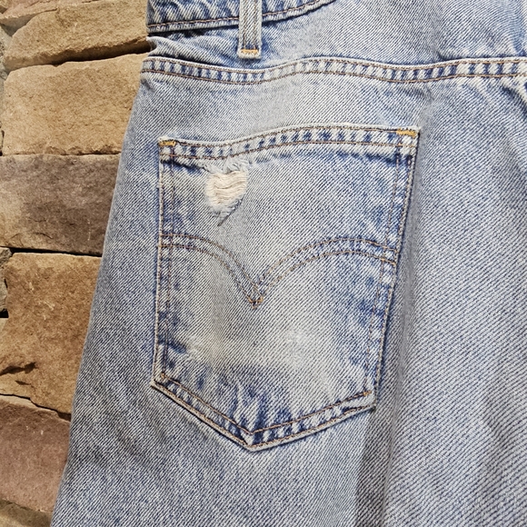 Levi's Vintage Orange Tag Upcycled High Waist 550 Relaxed Fit Jeans size 34 - Picture 7 of 11